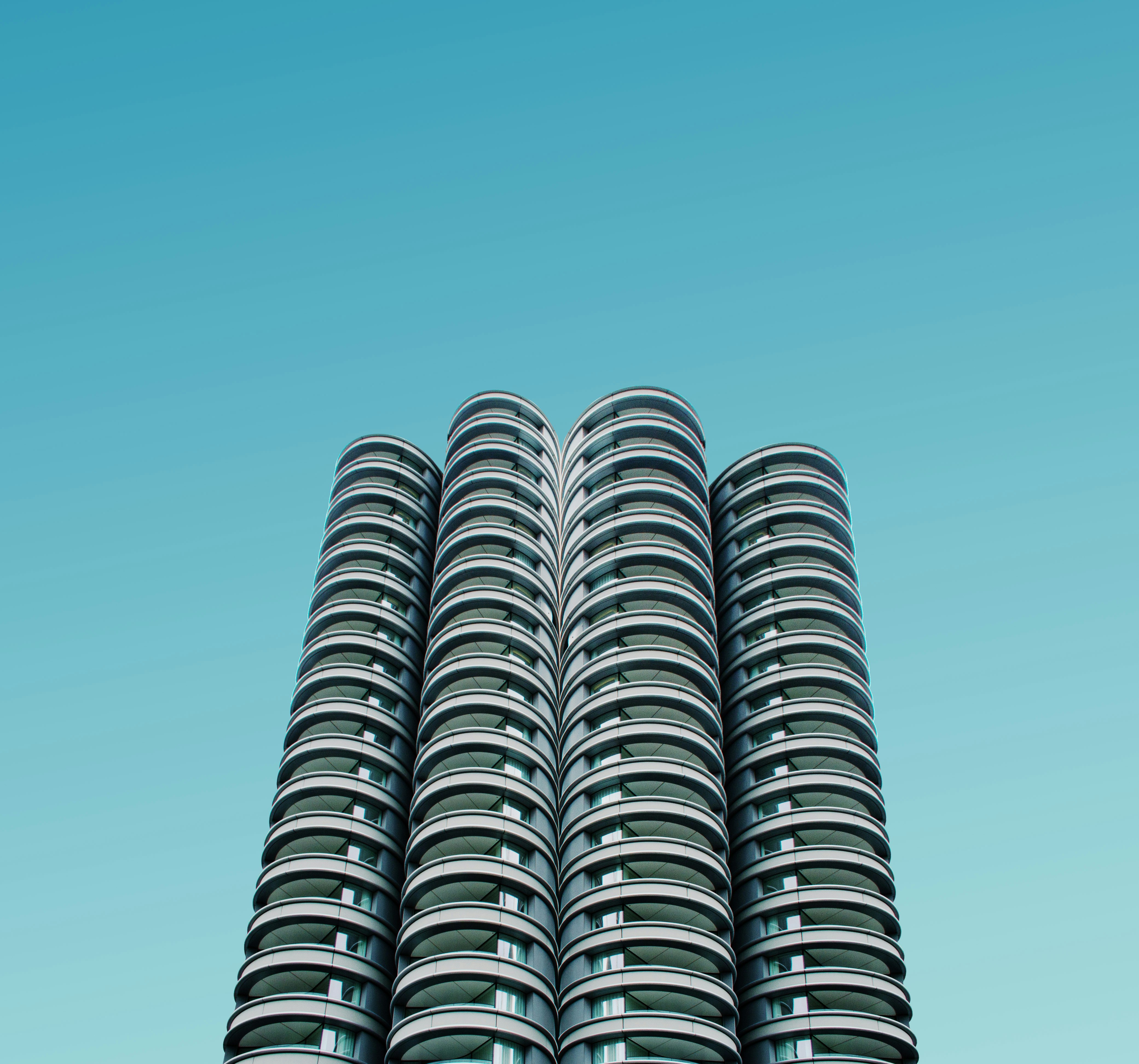 low-angle photo of high-rise building